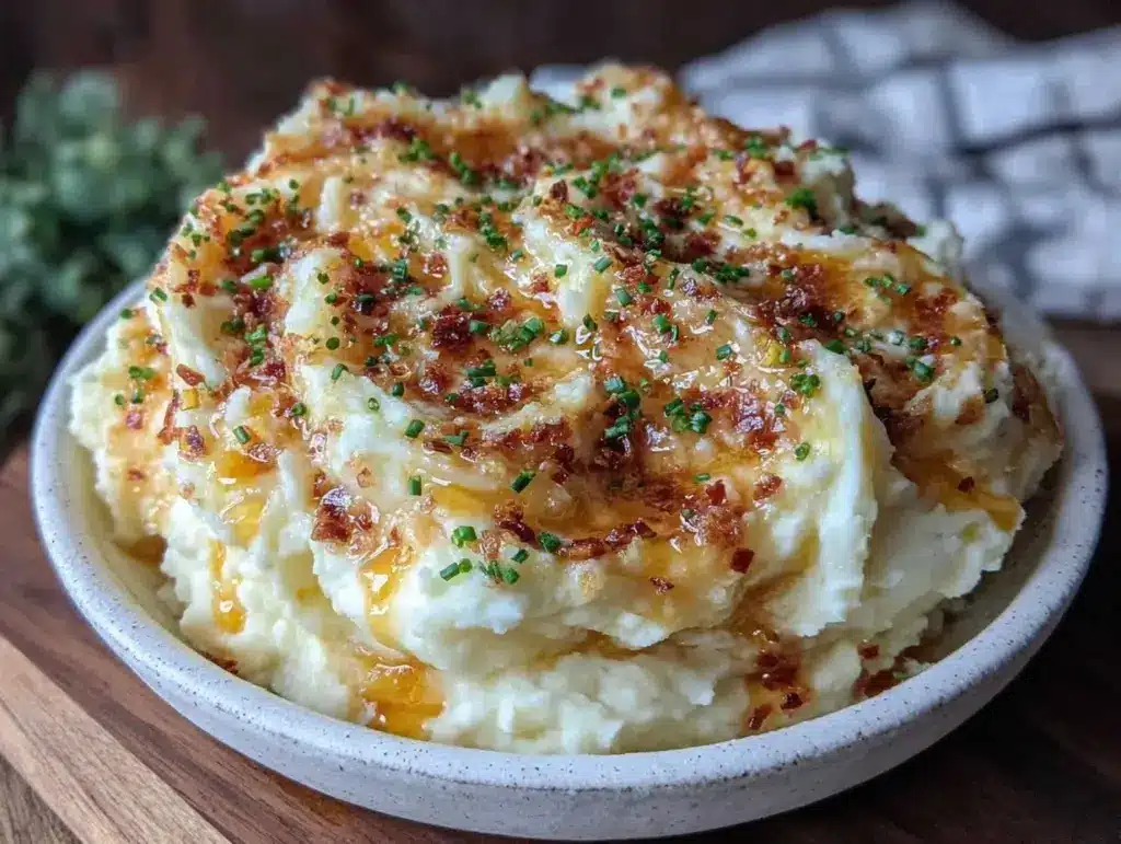 brown butter mashed potatoes - featured image