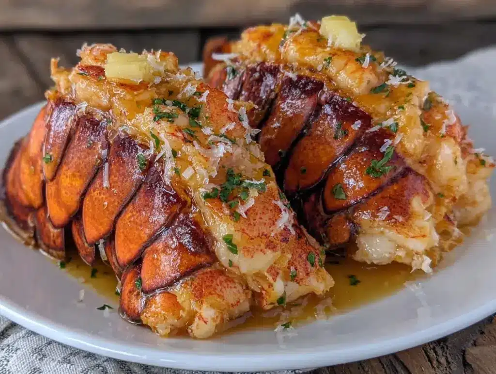 butter poached lobster tail - featured image
