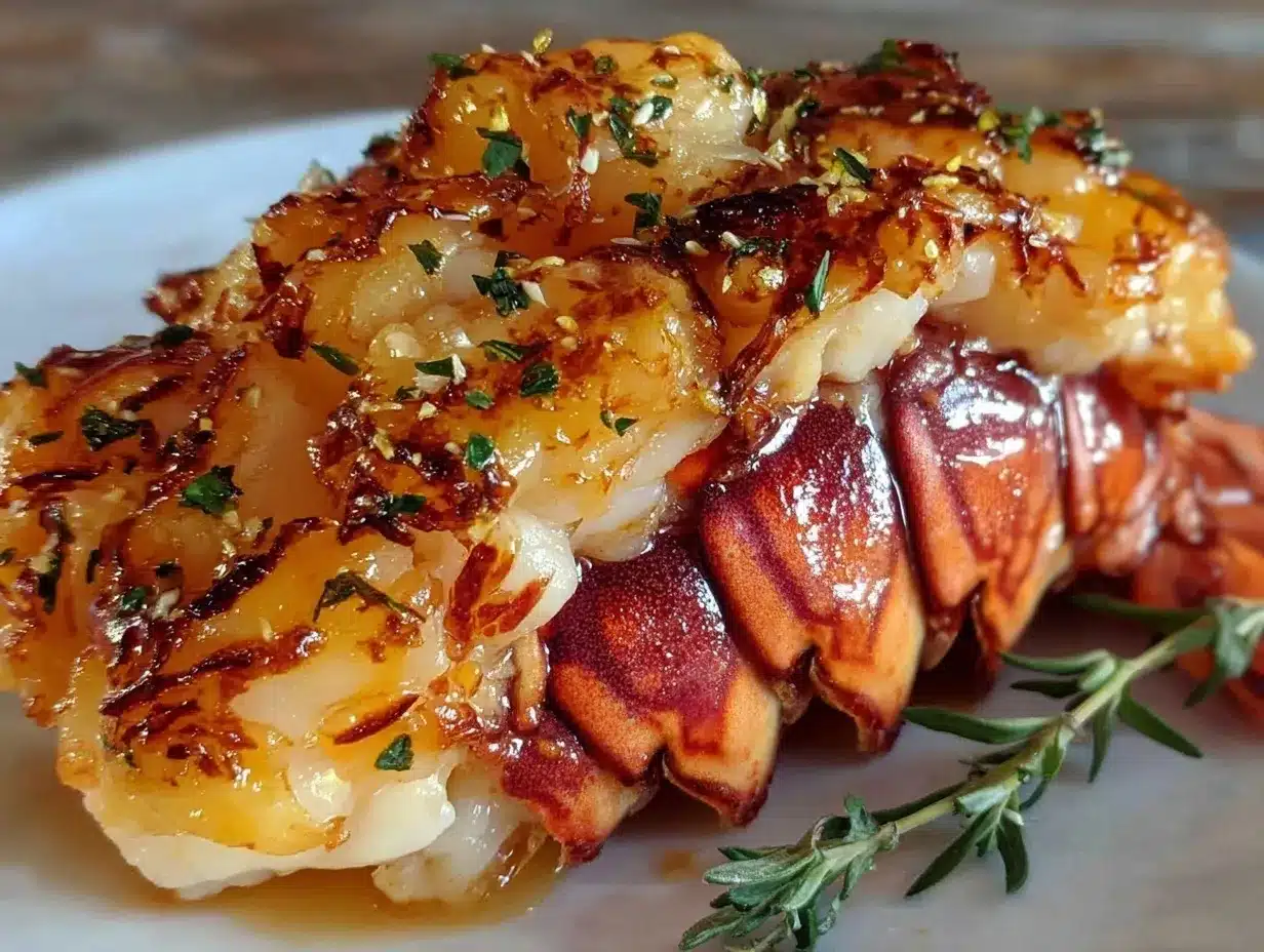 butter poached lobster tail preparation steps
