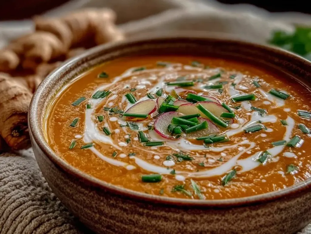 carrot ginger soup - featured image