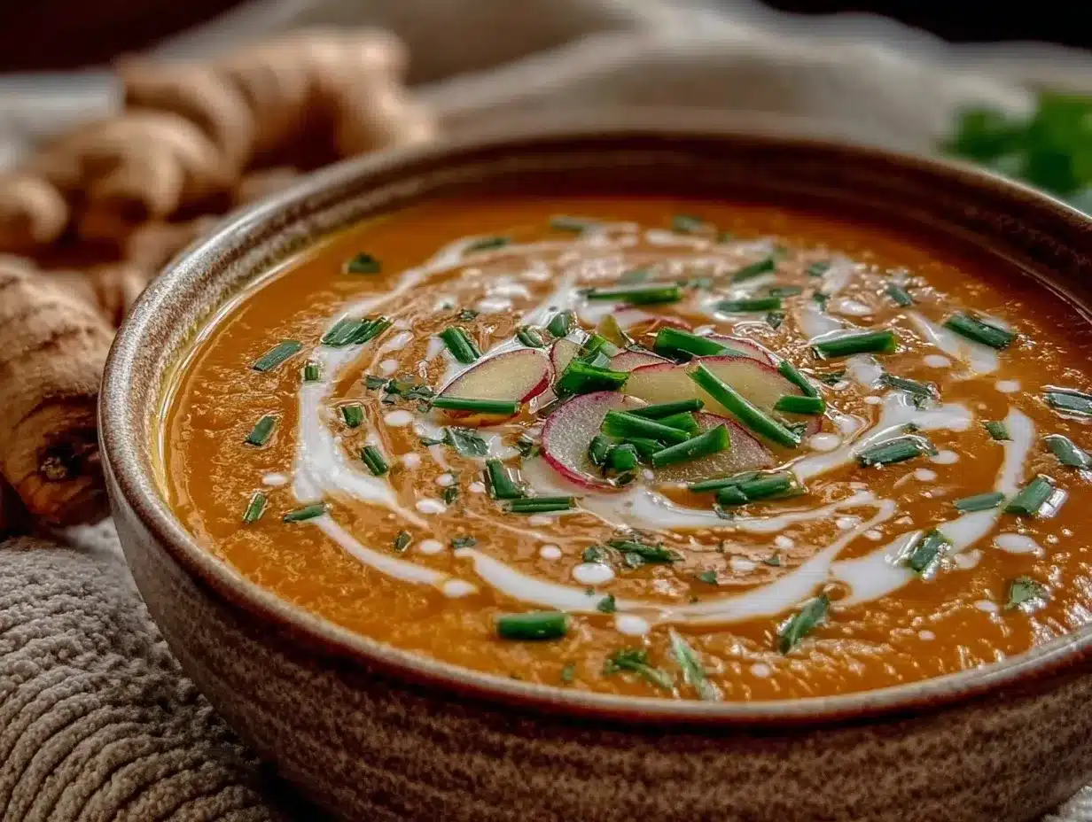 carrot ginger soup preparation steps