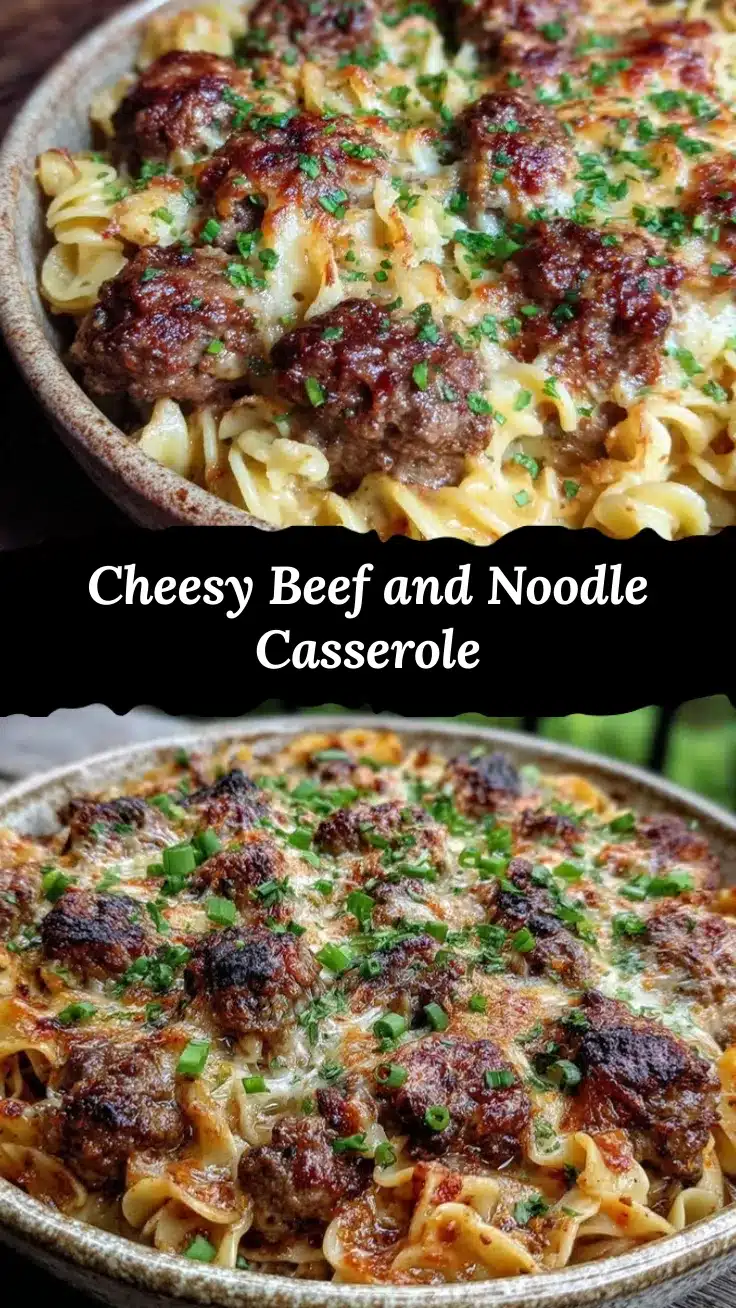 cheesy beef and noodle casserole recipe