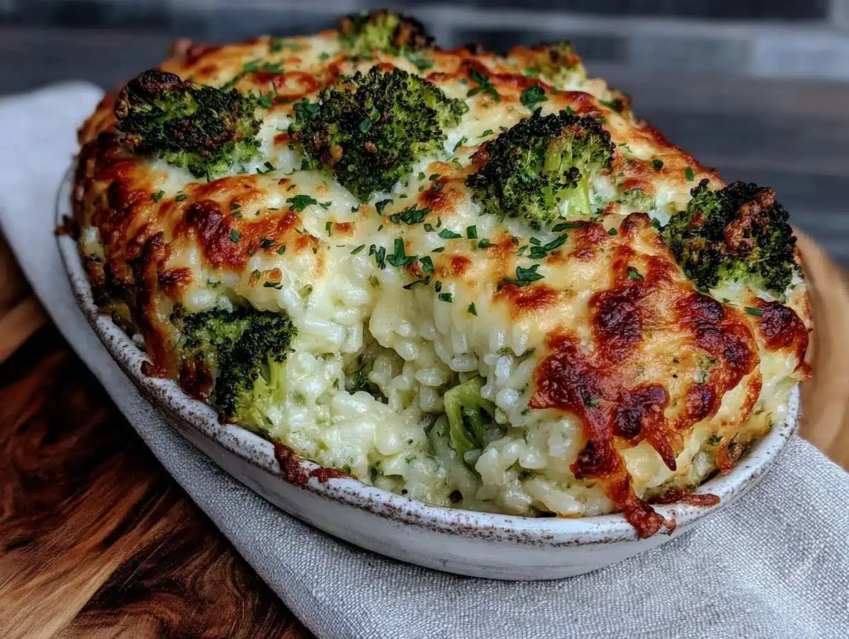 cheesy broccoli rice casserole preparation steps