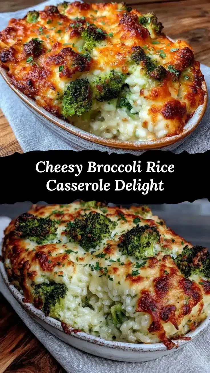 cheesy broccoli rice casserole recipe