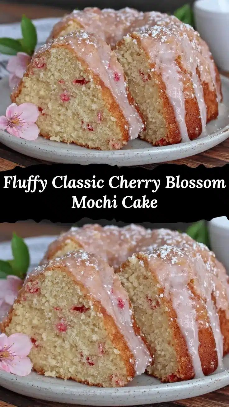 cherry blossom mochi cake recipe