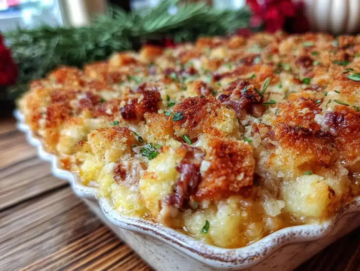 chicken and stuffing casserole preparation steps