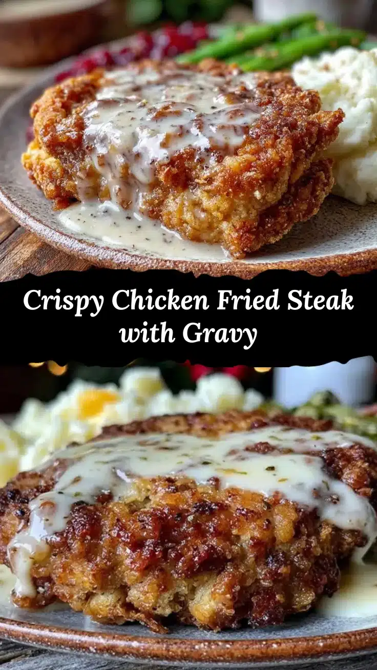 chicken fried steak with creamy gravy recipe