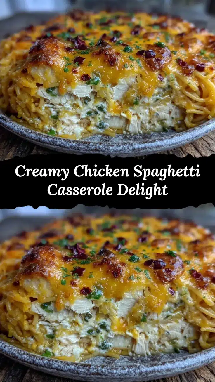 chicken spaghetti casserole recipe