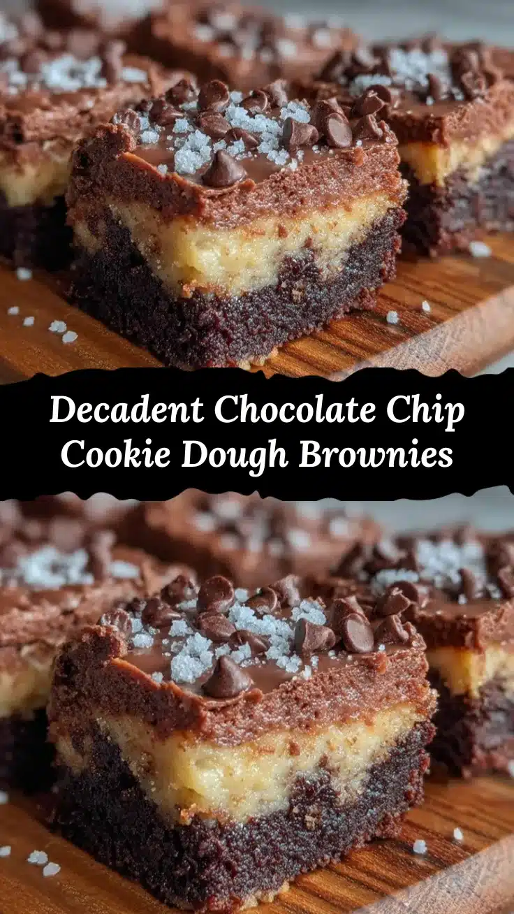 chocolate chip cookie dough brownies recipe