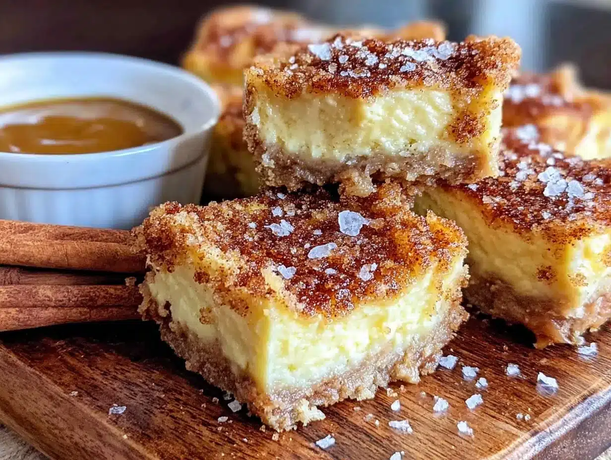 churro cheesecake bars preparation steps