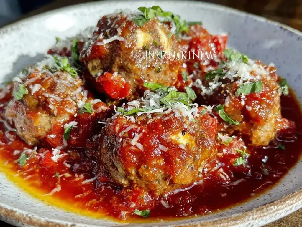 classic meatballs in marinara sauce - featured image