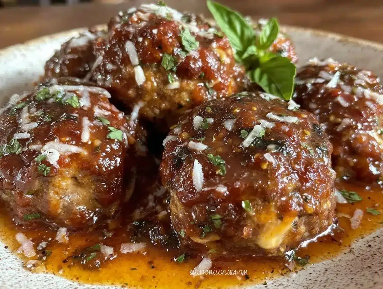 classic meatballs in marinara sauce preparation steps