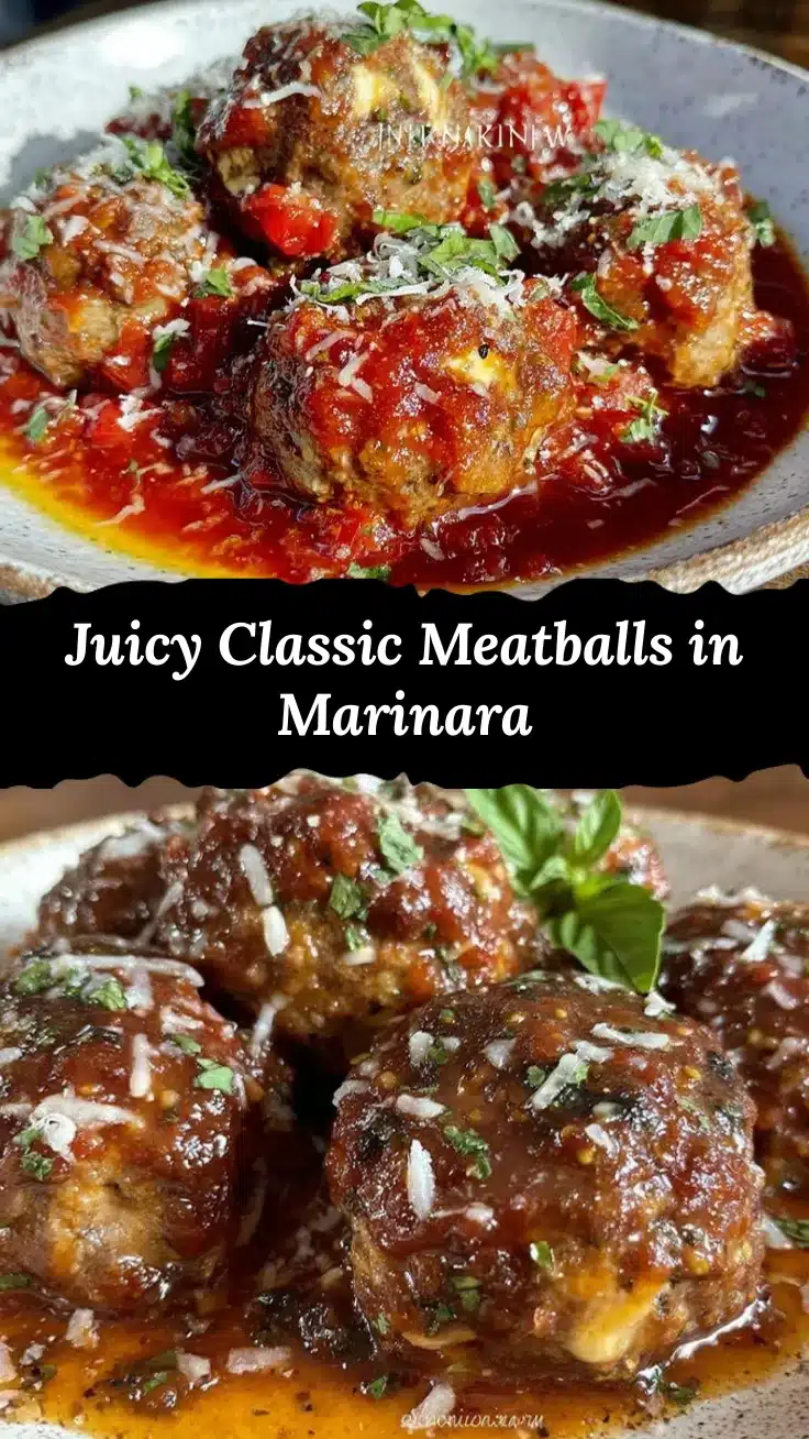 classic meatballs in marinara sauce recipe
