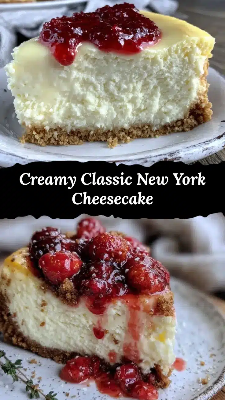 classic New York cheesecake recipe