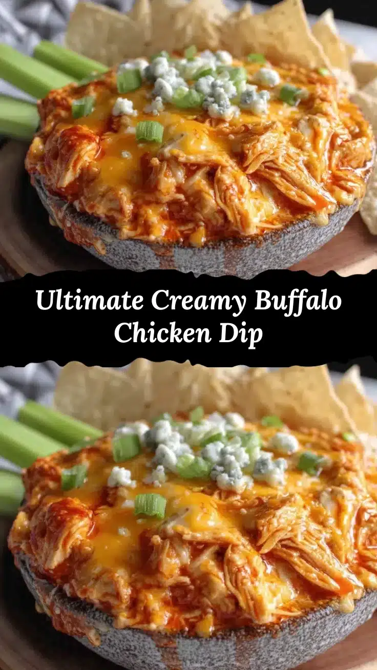 creamy buffalo chicken dip recipe