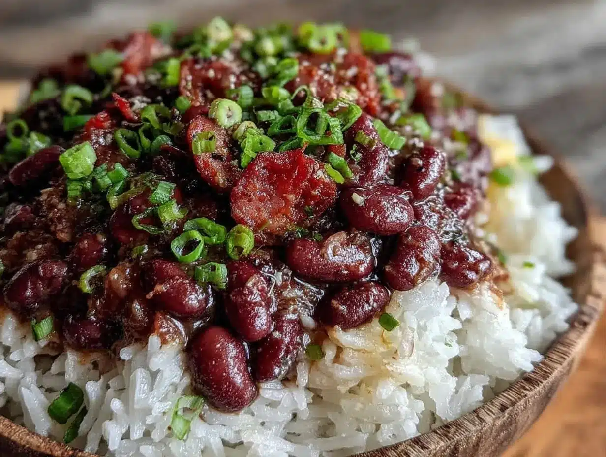 creole red beans and rice preparation steps