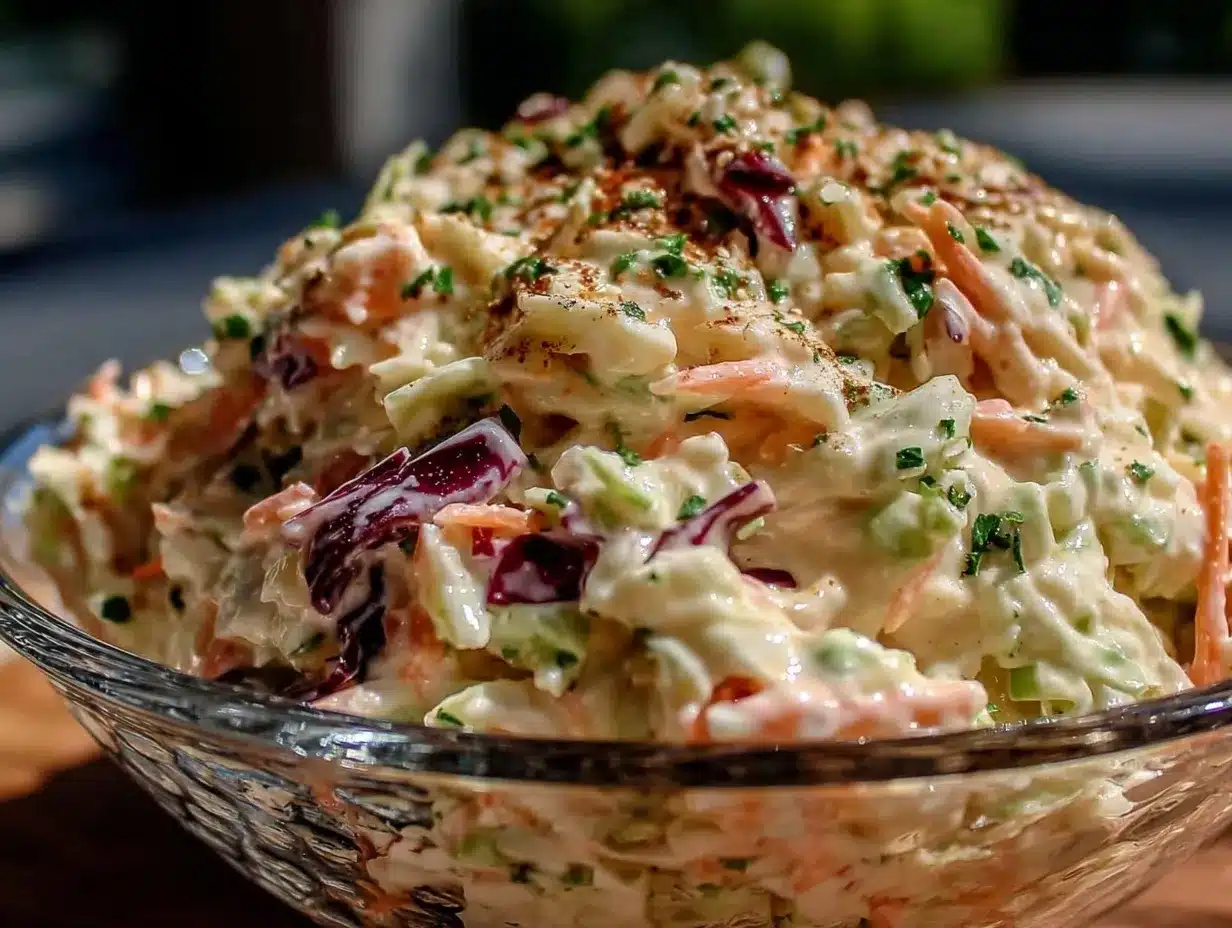crisp creamy coleslaw preparation steps