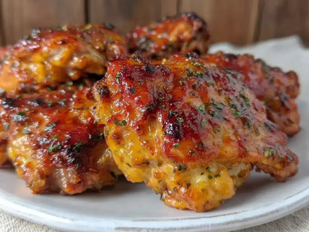 crispy air fryer chicken thighs - featured image