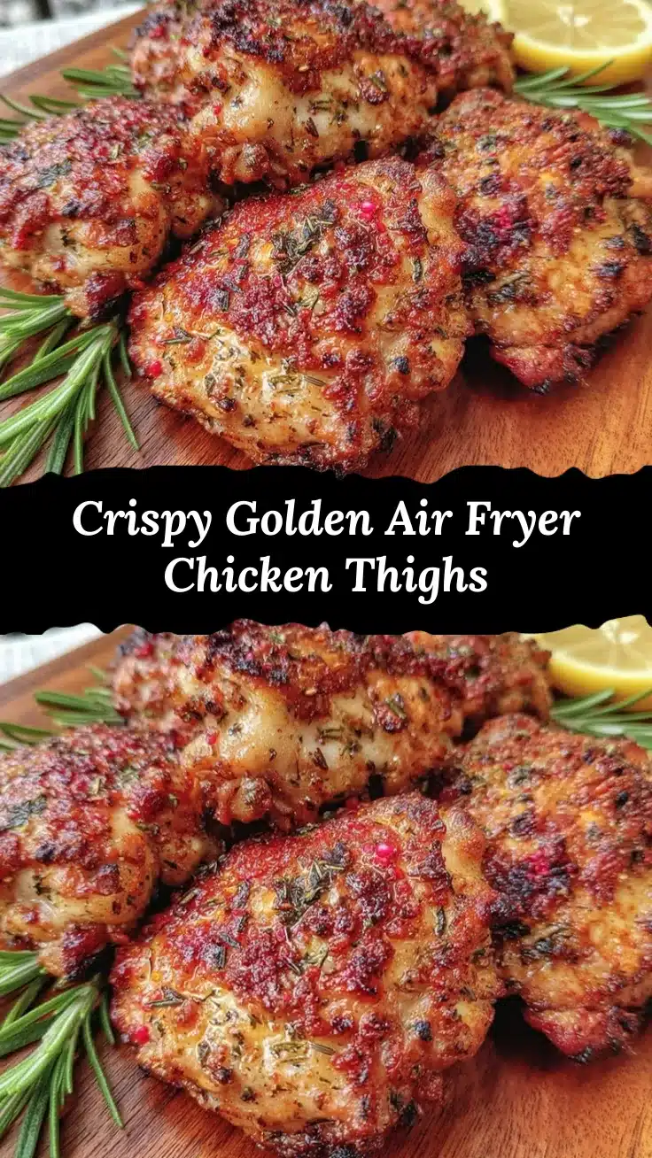 crispy air fryer chicken thighs recipe