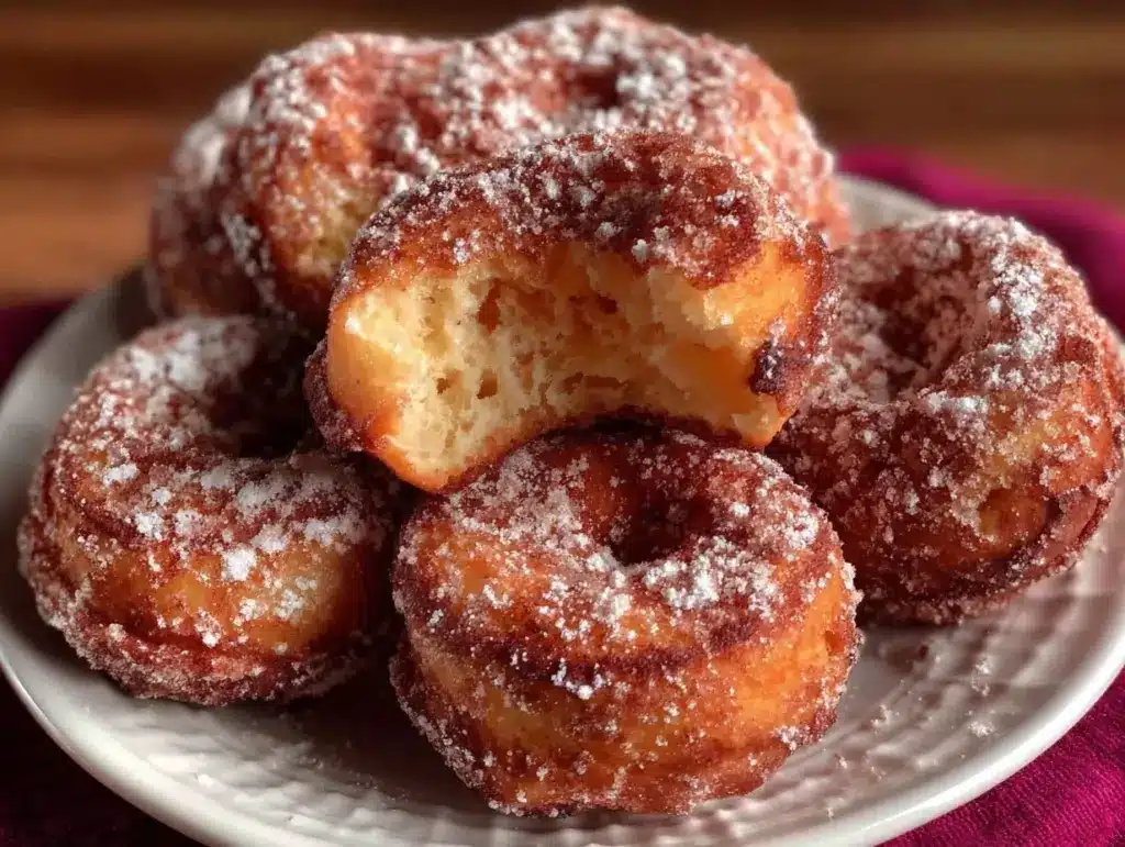 crispy air fryer donuts - featured image