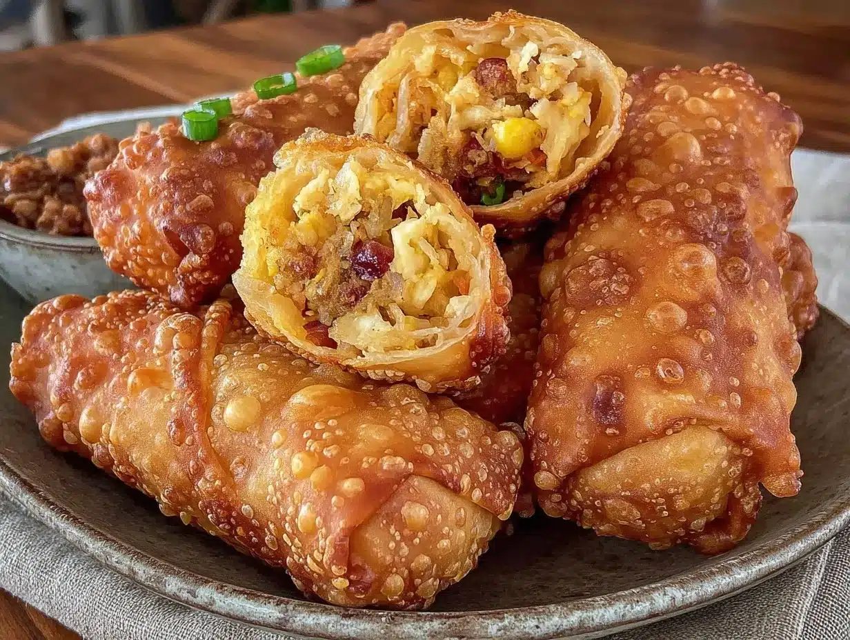 crispy air fryer egg rolls preparation steps