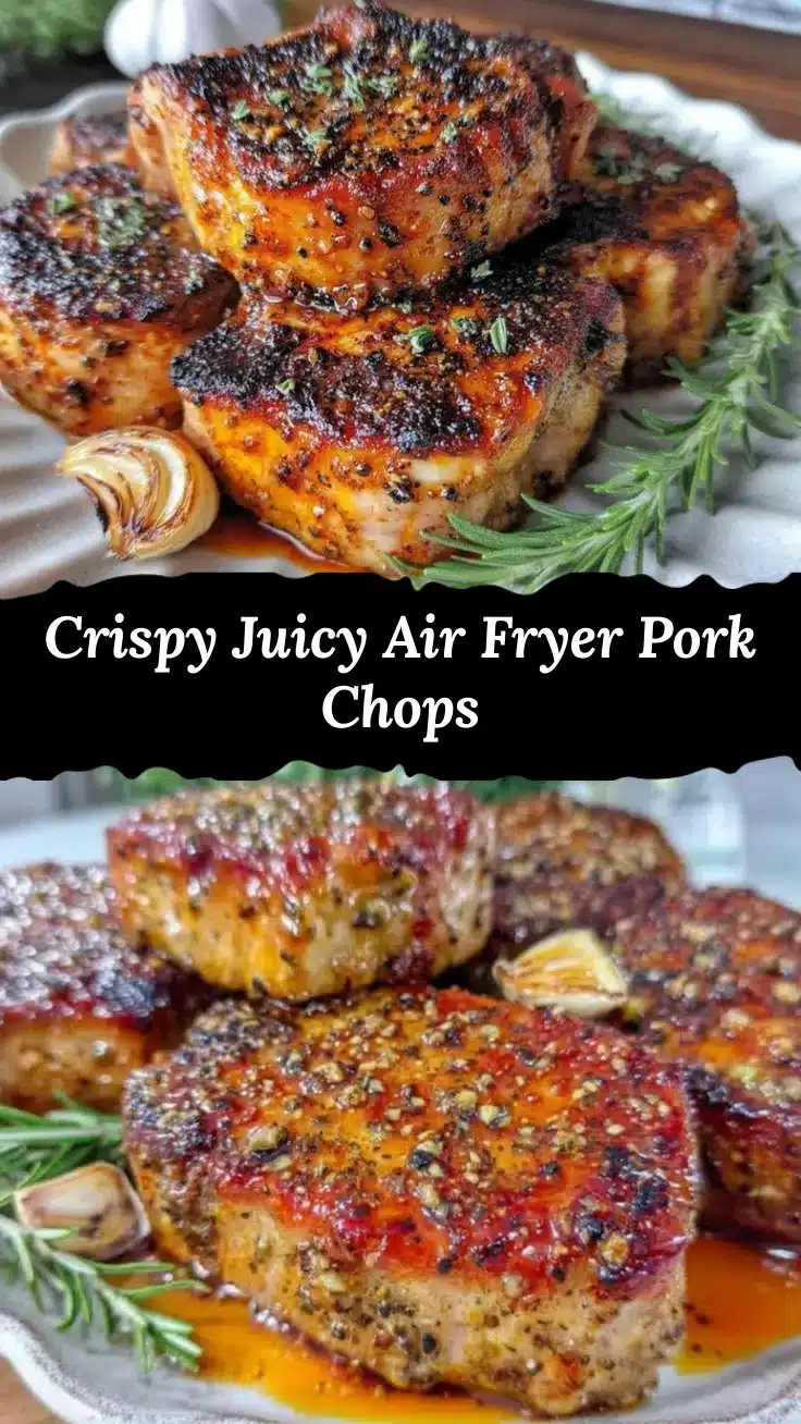 crispy air fryer pork chops recipe
