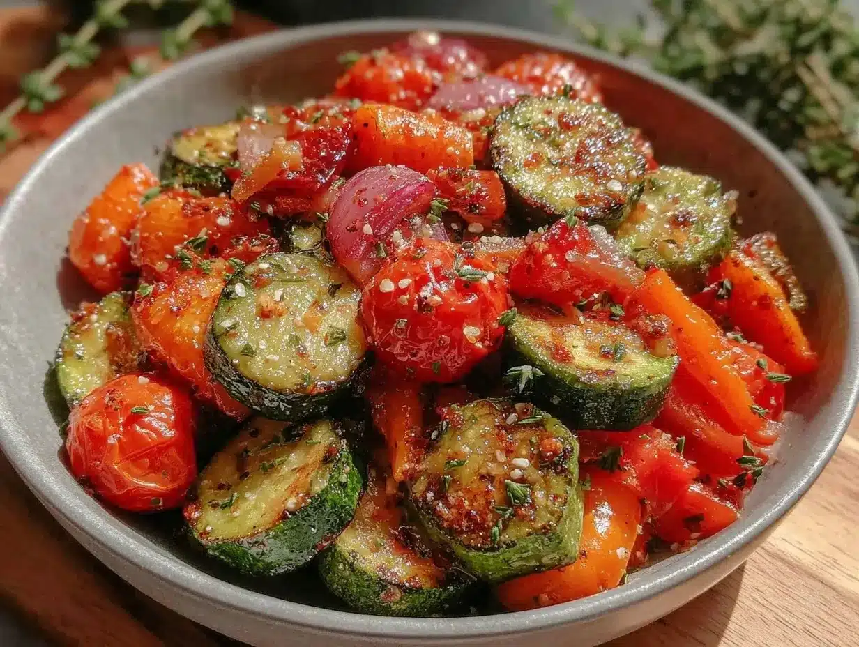crispy air fryer vegetables preparation steps