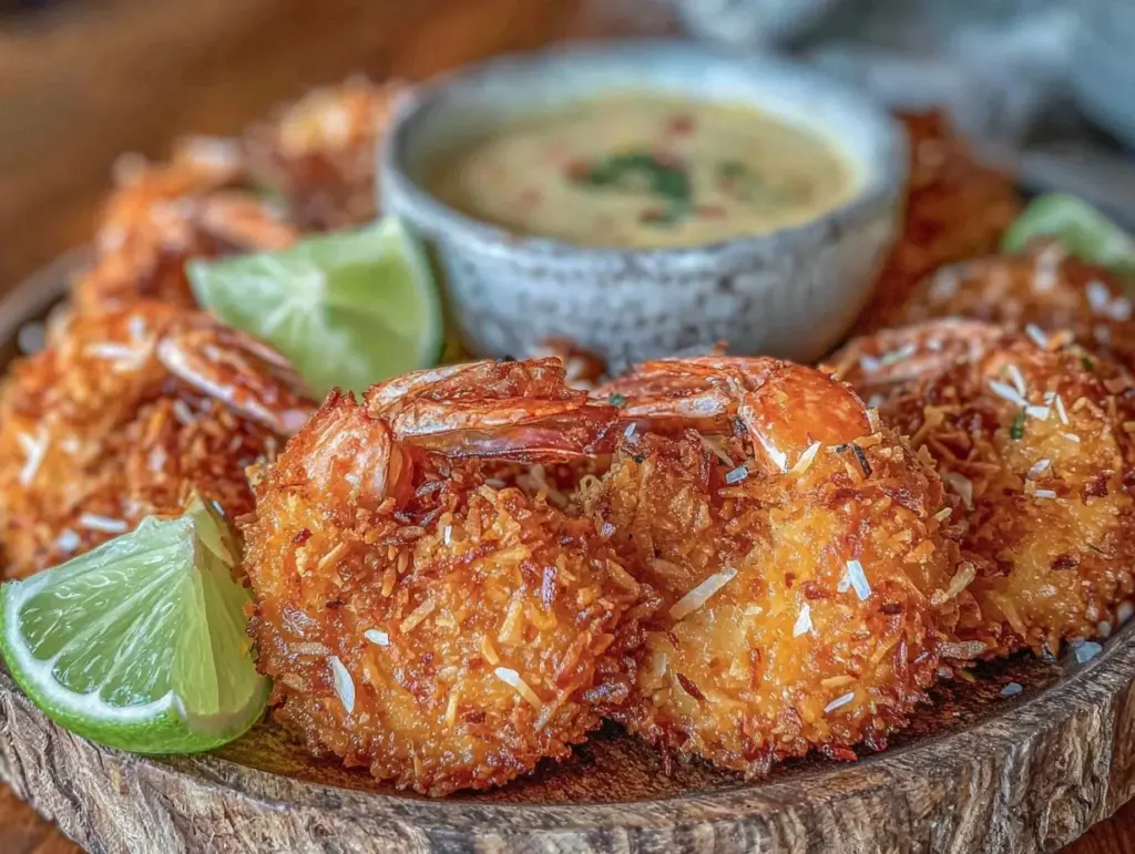 crispy coconut shrimp recipe - featured image