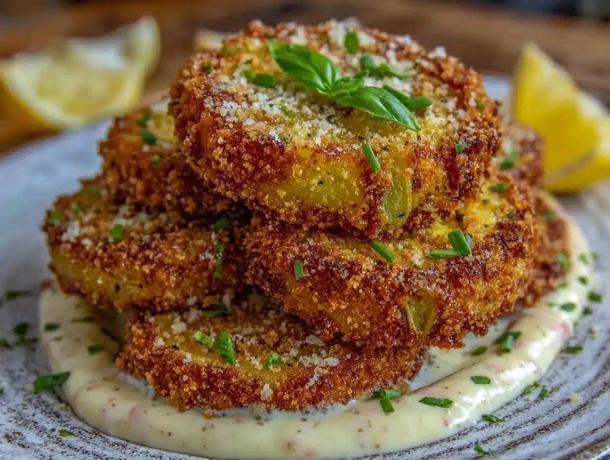 crispy fried green tomatoes preparation steps