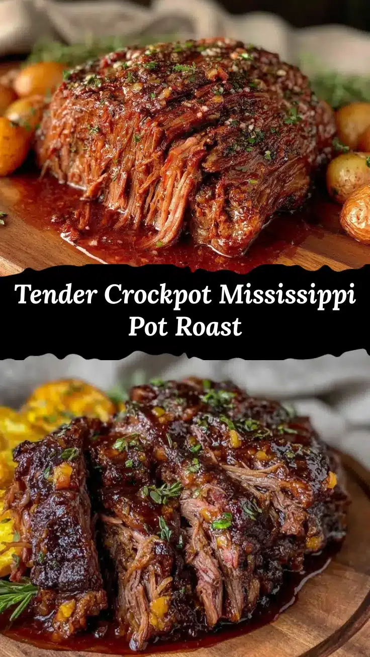 Crockpot Mississippi Pot Roast recipe