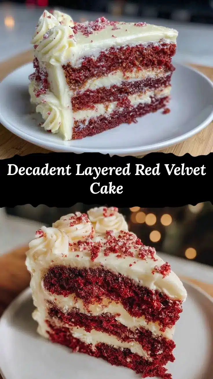 decadent layered red velvet cake recipe recipe