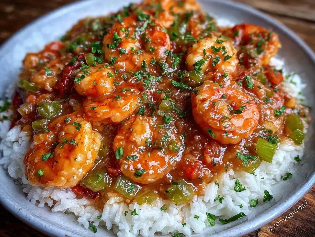 easy crawfish étouffée with rice preparation steps