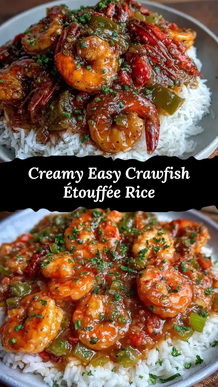 easy crawfish étouffée with rice recipe
