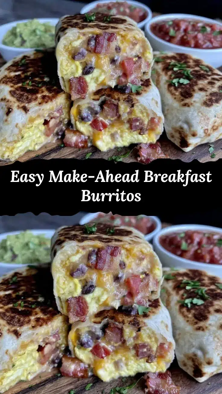 easy make-ahead breakfast burritos recipe