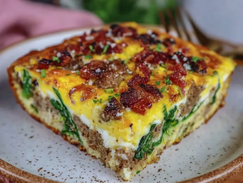 easy overnight breakfast casserole recipe - featured image