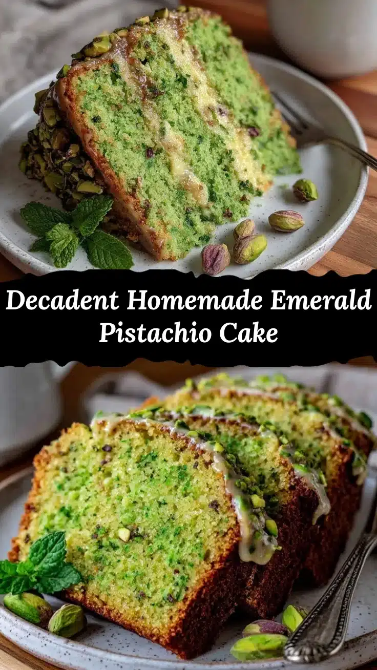 emerald pistachio cake recipe