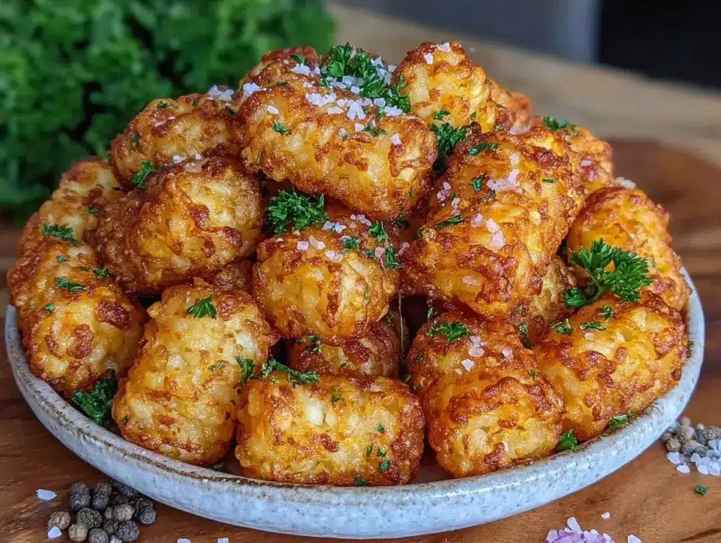 extra crispy air fryer tater tots - featured image