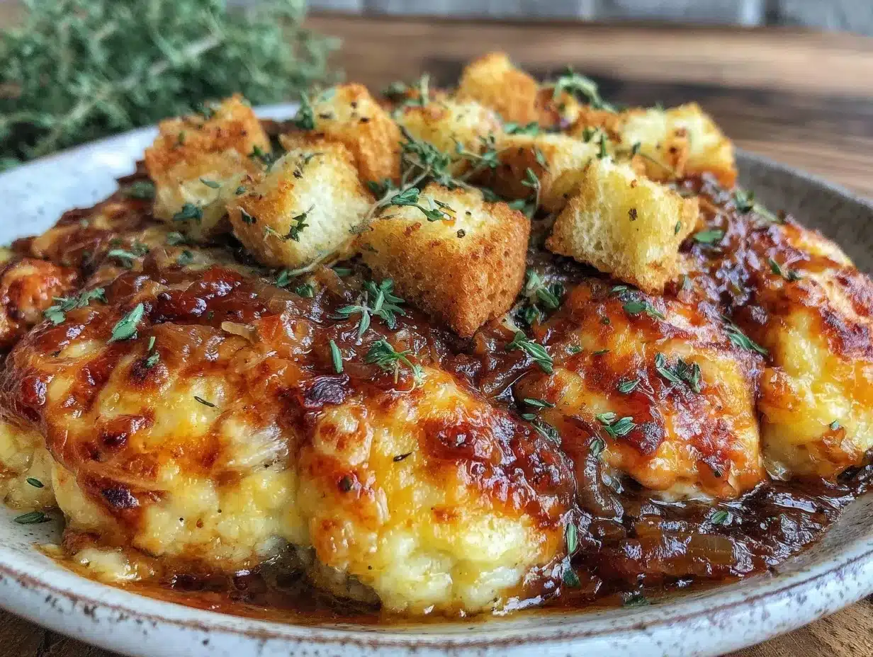 french onion chicken casserole preparation steps