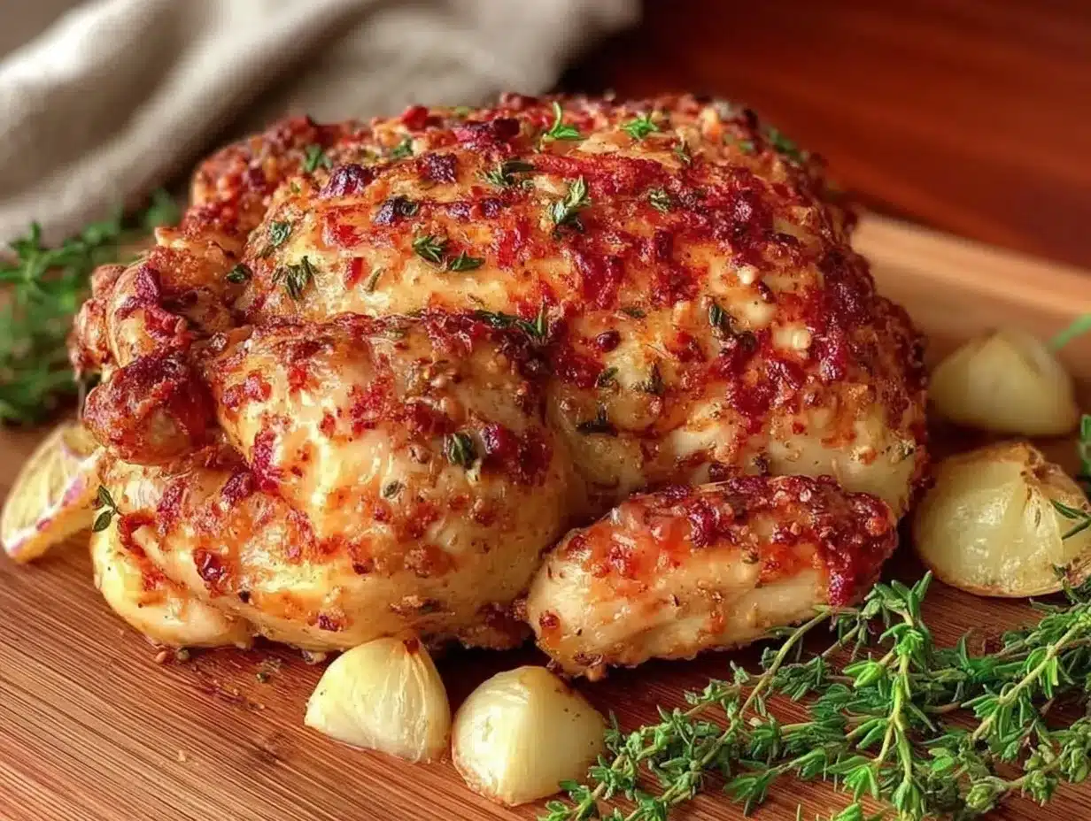 fresh herb roasted chicken preparation steps