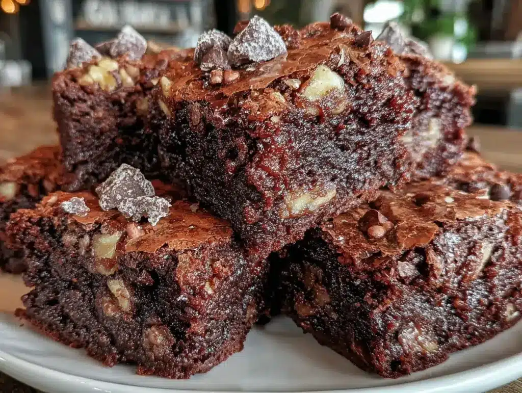 fudgy sheet pan brownies - featured image