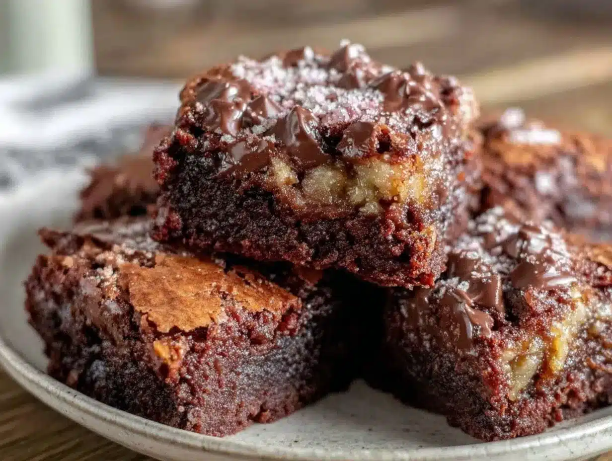 fudgy sheet pan brownies preparation steps