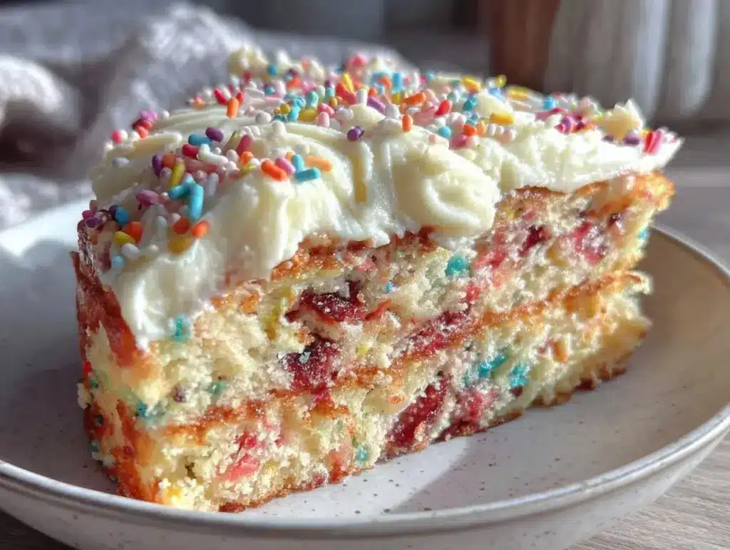 funfetti birthday cake recipe - featured image