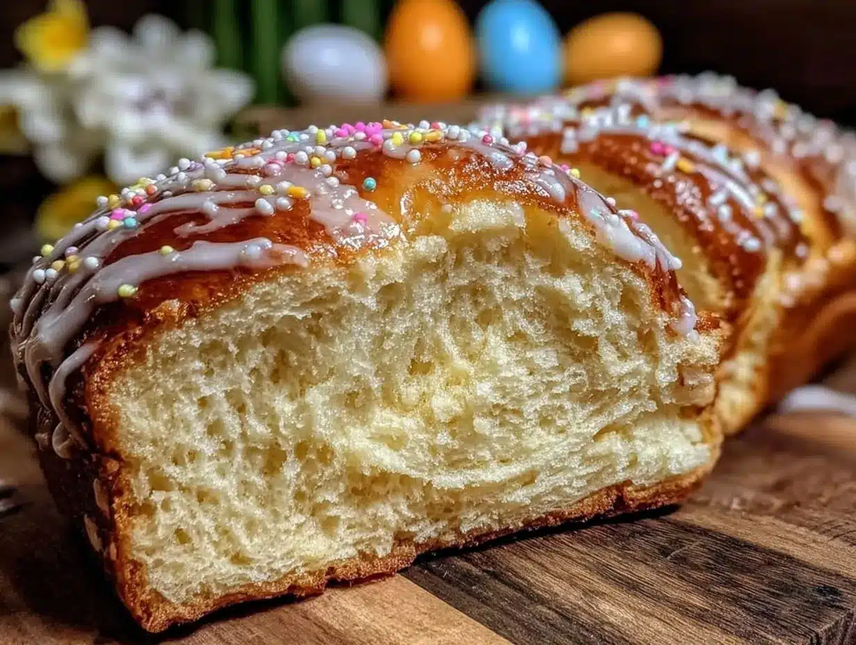 glazed Easter bread recipe preparation steps