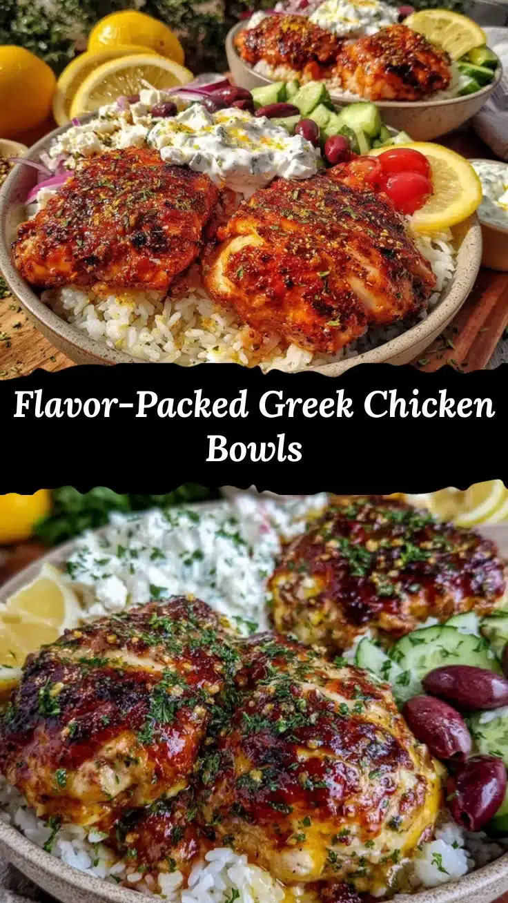 Greek chicken bowls recipe