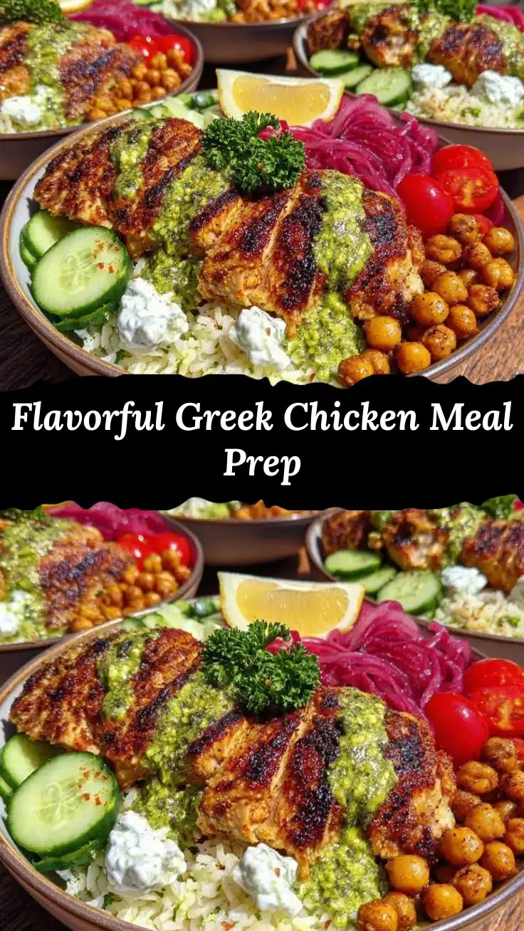 greek chicken meal prep bowls recipe