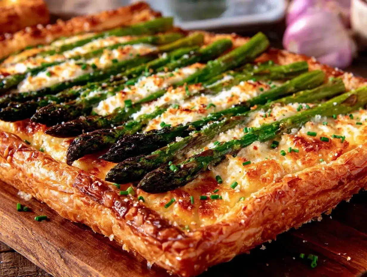 homemade asparagus tart recipe preparation steps