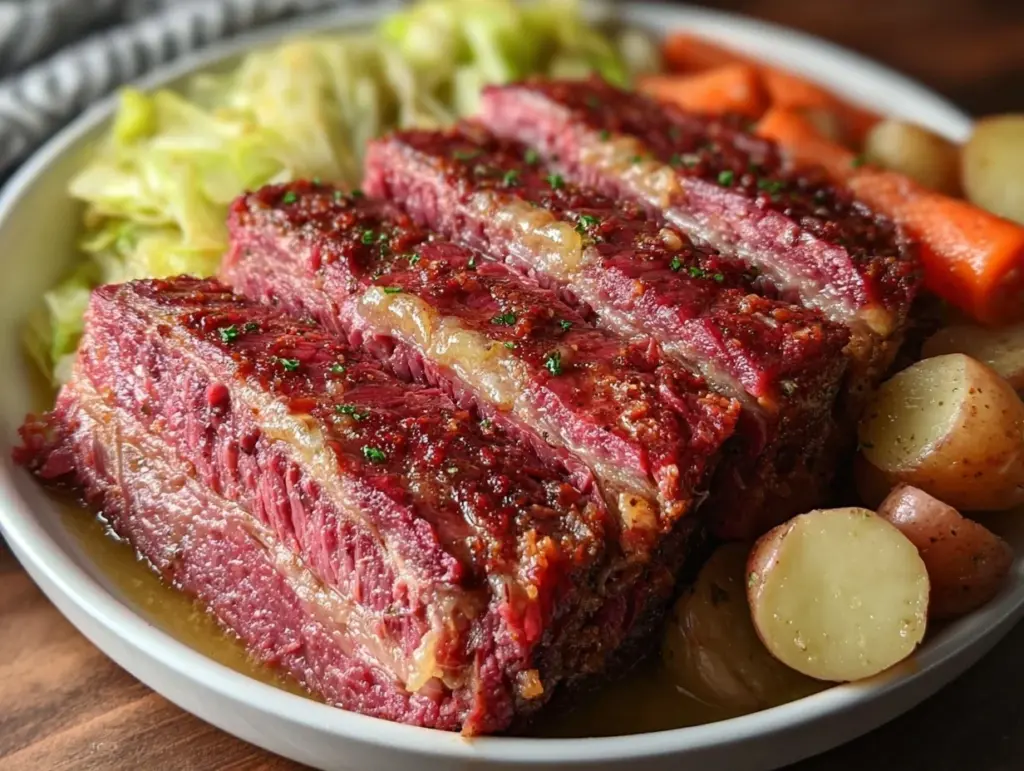 homemade corned beef and cabbage - featured image