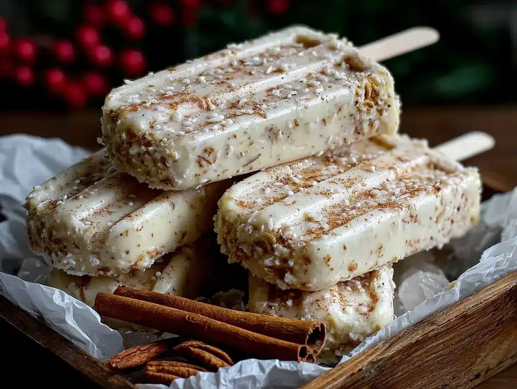 homemade horchata popsicles - featured image