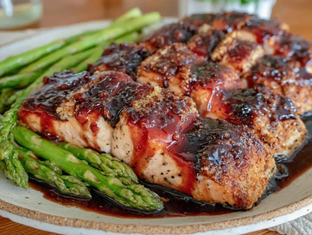 honey balsamic glazed salmon - featured image