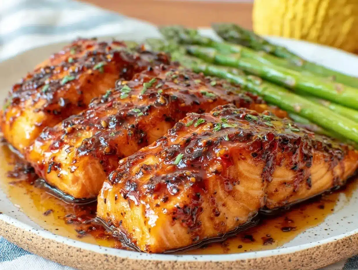 honey balsamic glazed salmon preparation steps